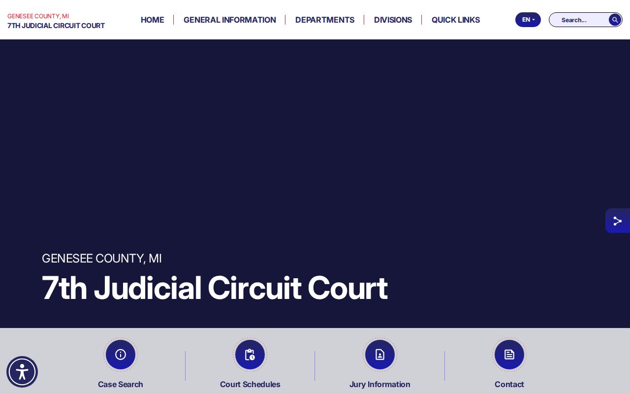 Genesee County criminal court case document interface