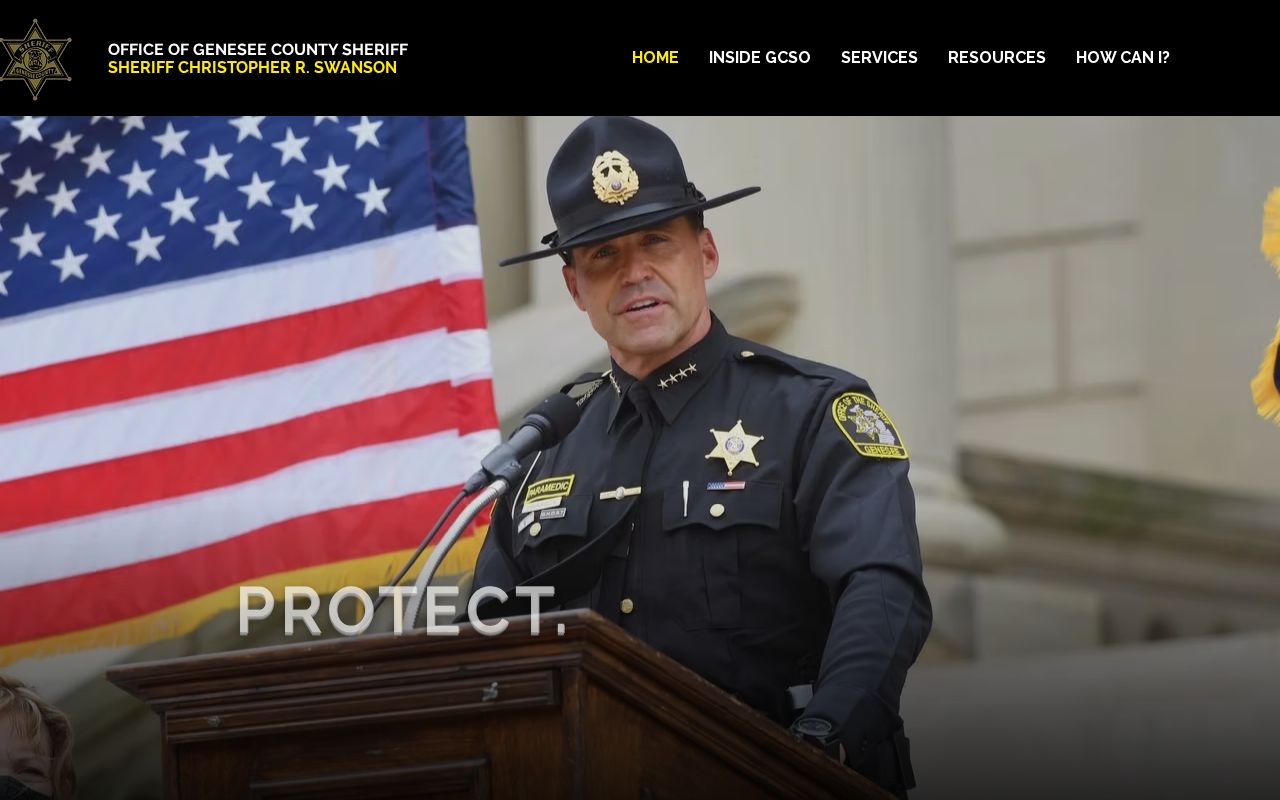 Genesee County criminal history source at the sheriff headquarters website